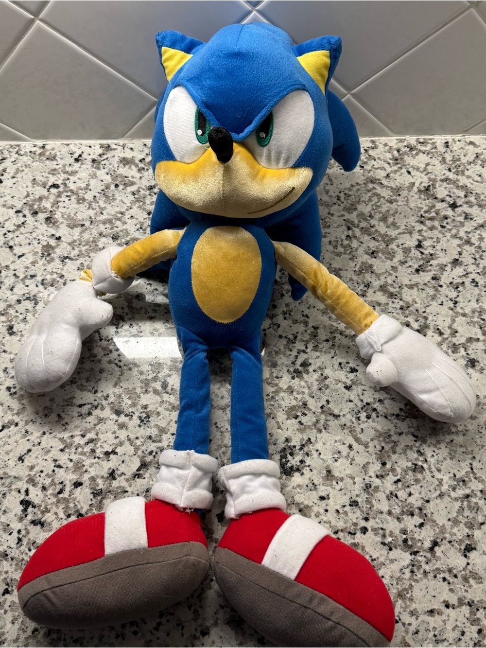 SEGA Sonic the Hedgehog Plush Doll Stuffed Animal Toy 24" Large Jumbo Big